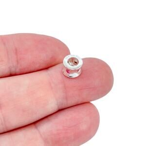 Vintage Sterling Silver 925 Pink Crystal Bead Charm